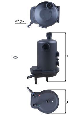 KNECHT KL 633D Топливный фильтр
