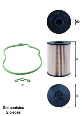 KNECHT KX 200D/S Топливный фильтр