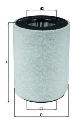 KNECHT LX 1792 Воздушный фильтр
