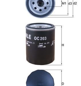 KNECHT OC 203 Alyvos filtras