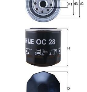 KNECHT OC 28 Eļļas filtrs