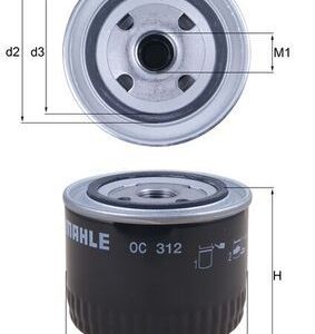KNECHT OC 312 Eļļas filtrs