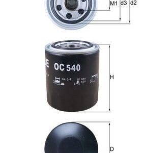 KNECHT OC 540 Alyvos filtras