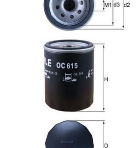 KNECHT OC 615 Alyvos filtras