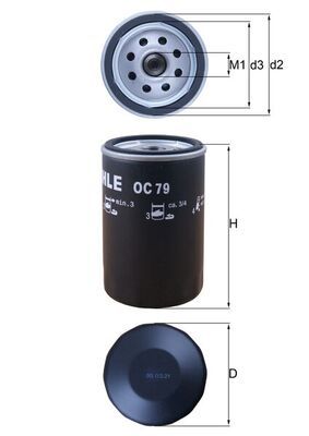 KNECHT OC 79 Масляный фильтр