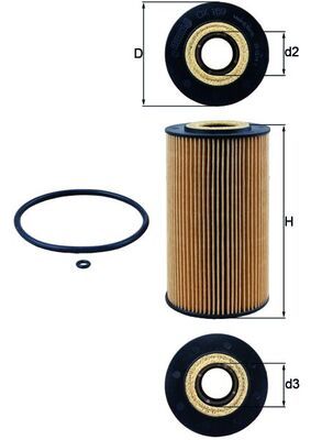 KNECHT OX 169D Масляный фильтр