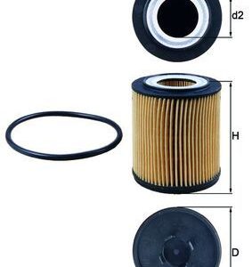 KNECHT OX 182D Alyvos filtras