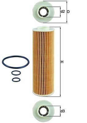 KNECHT OX 183/5D Масляный фильтр