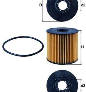 KNECHT OX 210D Eļļas filtrs