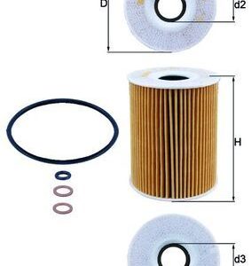 KNECHT OX 254D2 Eļļas filtrs