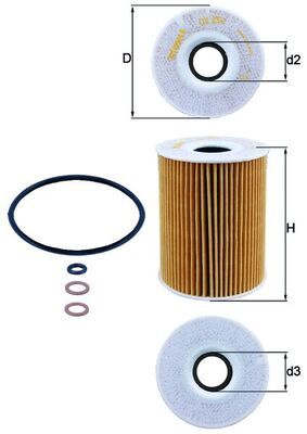 KNECHT OX 254D2 Масляный фильтр