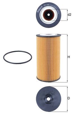 KNECHT OX 358D Масляный фильтр