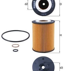 KNECHT OX 367D Alyvos filtras