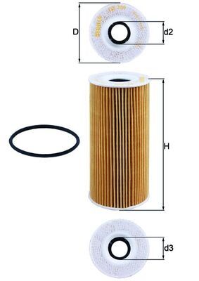 KNECHT OX 366D õlifilter