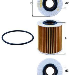 KNECHT OX 413D2 Eļļas filtrs