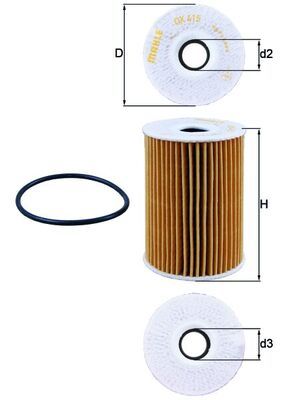 KNECHT OX 415D Масляный фильтр