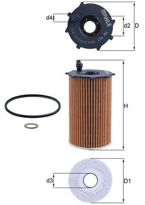 KNECHT OX 417D Масляный фильтр