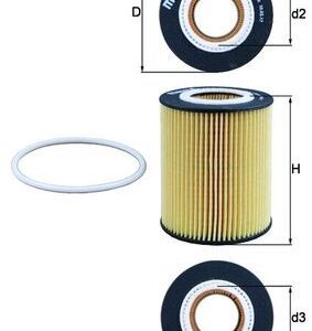 KNECHT OX 433D Alyvos filtras