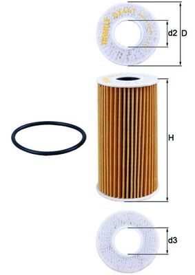KNECHT OX 441D Oil filter