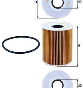 KNECHT OX 776D Alyvos filtras