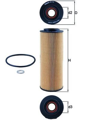 KNECHT OX 775D Масляный фильтр