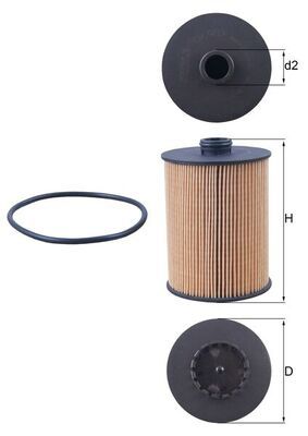 KNECHT OX 983D Масляный фильтр