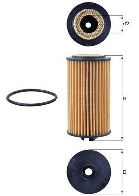 KNECHT OX 978D Масляный фильтр