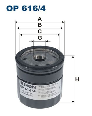 FILTRON OP 616/4 Oil filter