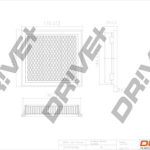 Dr!ve+ DP1110.10.0050 Air filter