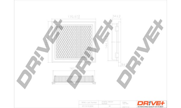 Dr!ve+ DP1110.10.0050 Воздушный фильтр