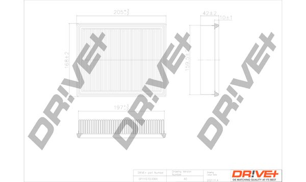 Dr!ve+ DP1110.10.0064 Воздушный фильтр