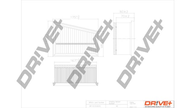 Dr!ve+ DP1110.10.0070 Воздушный фильтр