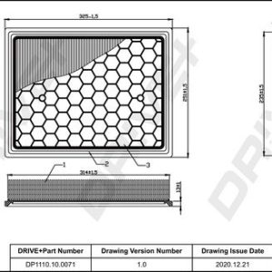 Dr!ve+ DP1110.10.0071 Gaisa filtrs