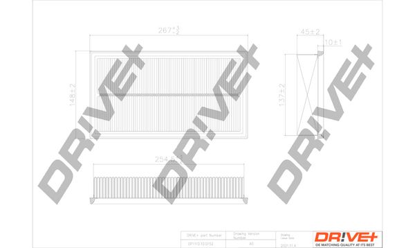 Dr!ve+ DP1110.10.0152 Воздушный фильтр