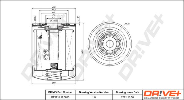 Dr!ve+ DP1110.11.0013 Oil filter