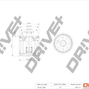 Dr!ve+ DP1110.11.0021 Alyvos filtras