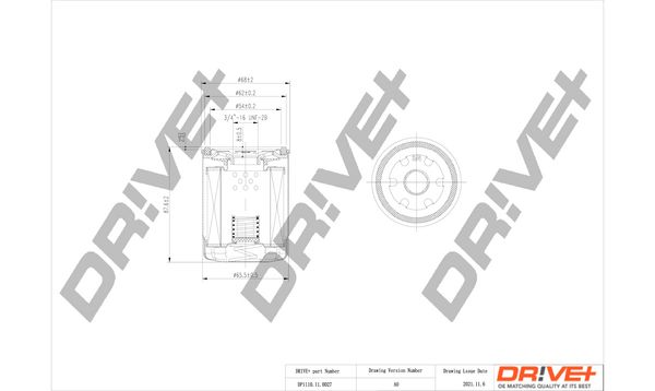 Dr!ve+ DP1110.11.0027 Масляный фильтр