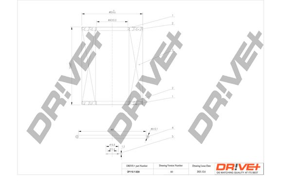 Dr!ve+ DP1110.11.0034 Масляный фильтр