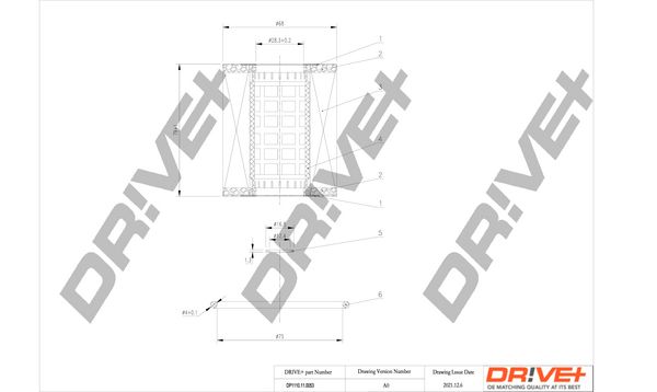 Dr!ve+ DP1110.11.0053 Oil filter
