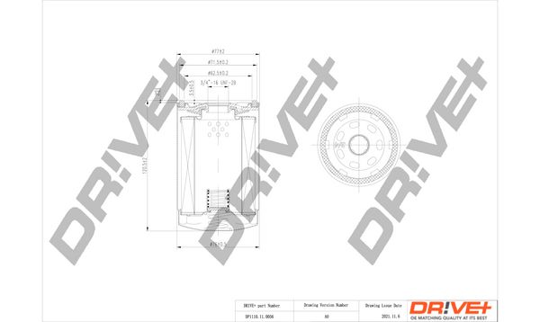 Dr!ve+ DP1110.11.0056 Масляный фильтр