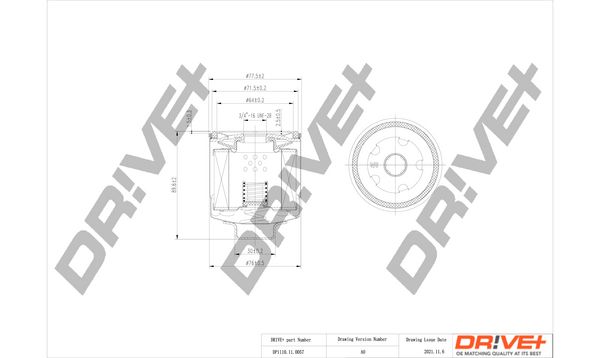 Dr!ve+ DP1110.11.0057 Oil filter