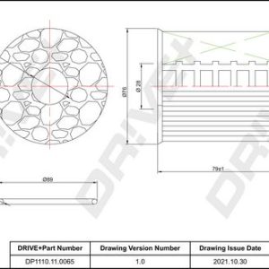 Dr!ve+ DP1110.11.0065 Oil filter