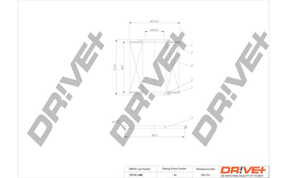 Dr!ve+ DP1110.11.0069 Alyvos filtras