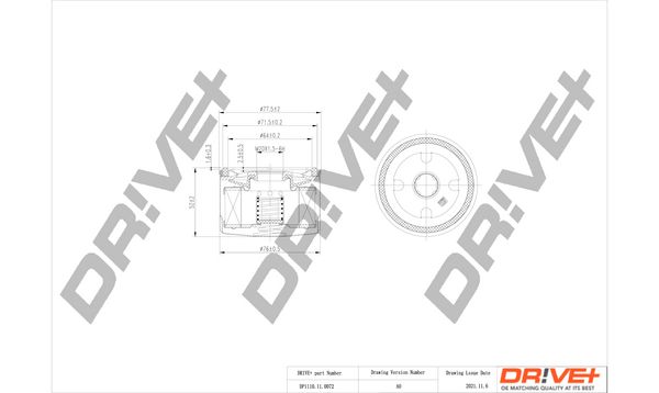 Dr!ve+ DP1110.11.0072 Масляный фильтр