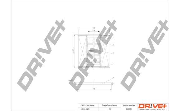 Dr!ve+ DP1110.11.0076 Oil filter