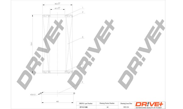 Dr!ve+ DP1110.11.0086 Масляный фильтр