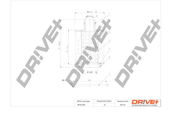 Dr!ve+ DP1110.11.0107 Eļļas filtrs
