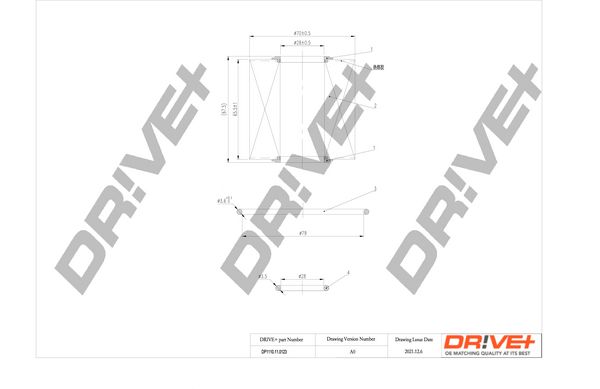 Dr!ve+ DP1110.11.0123 Масляный фильтр