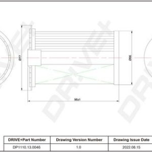 Dr!ve+ DP1110.13.0046 Degvielas filtrs