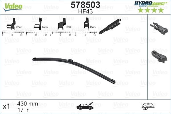 VALEO 578503 Klaasipuhastid